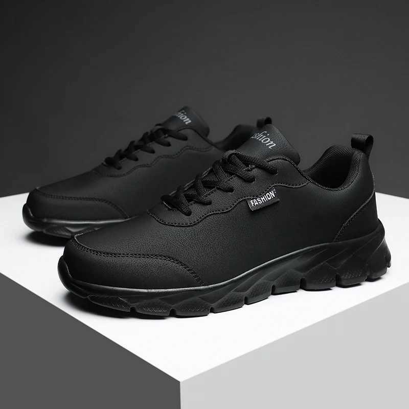 Leather Mens Running Shoes Trend Casual Shoes Breathable Leisure Male Sneakers Footwear Men Vulcanized Shoes Zapatillas Hombre Z250319