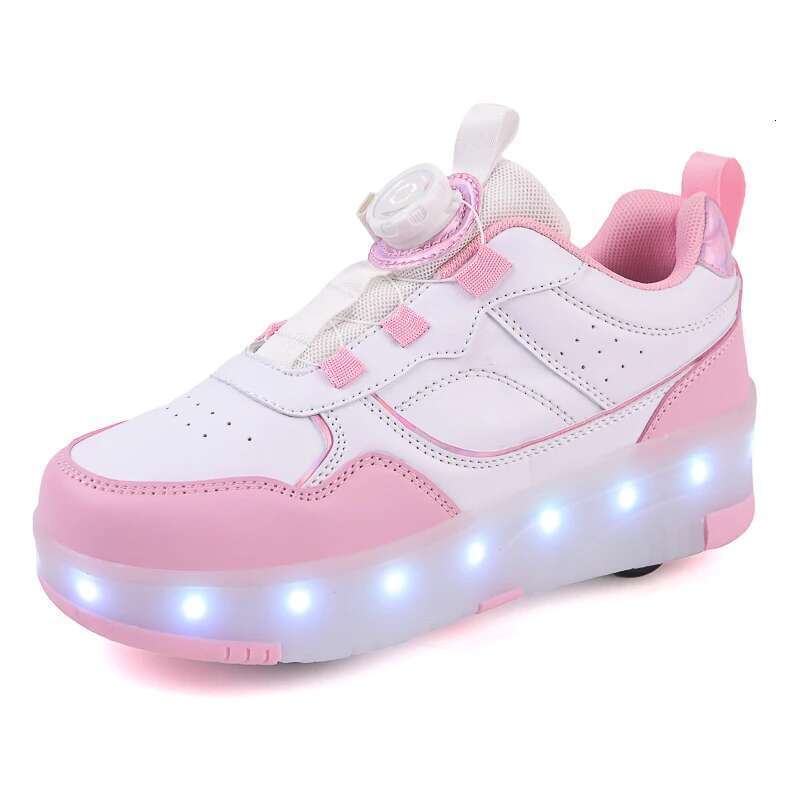 4 Wheel Rage Shoes for Children Boys Hidden with Wheels Girls Sports Roller Skating Outdoor Shoe