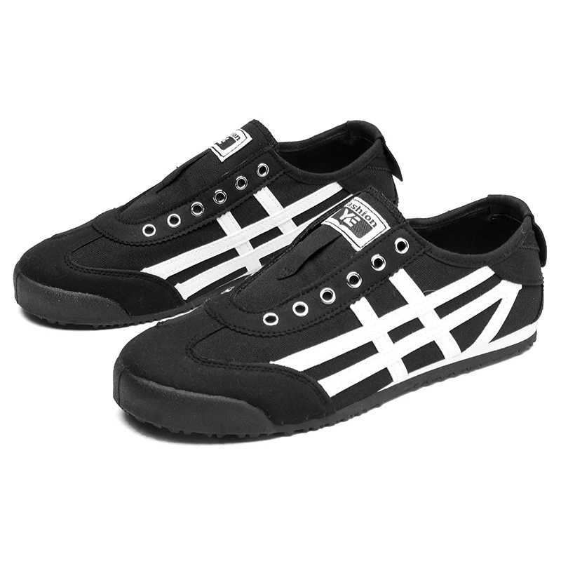 Classic Canvas Men Casual Sport Shoes Fashion Male Breathable Walking Sneakers Lightweight Slip on Men Tennis Shoes Couple Flats Z250319