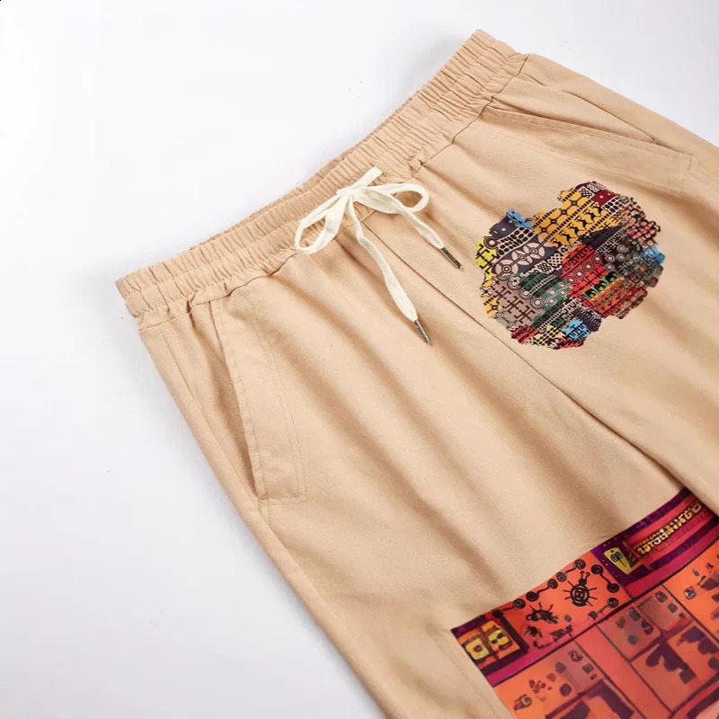 retro Corduroy casual mens shorts summer beach vacation casual shorts mens sports and fitness pants 250317