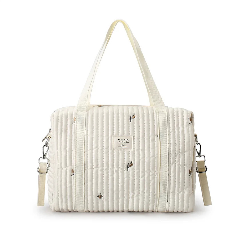 Korean Style Maternity Bag for Baby Diaper Mommy Bag Quilted Nappy Maternity Packs Toiletry Labour Luggage Bag Mom Travel Tote 250319
