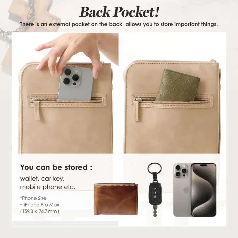 Bible Women - Large Cover With Handle And Pockets, Stylish Carrying Study , Lea