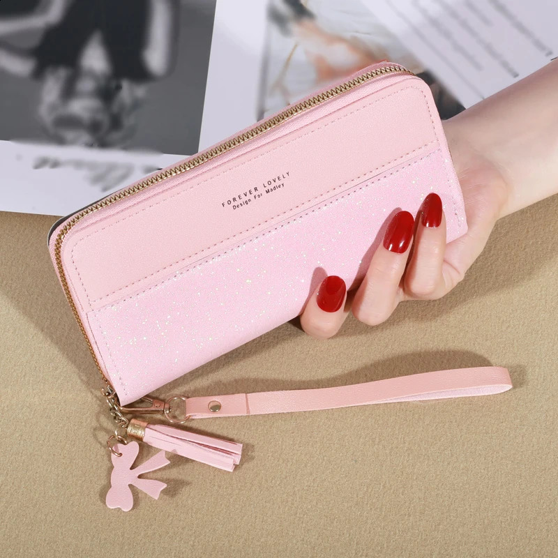 Fashion Zipper Wallet Ladies Long Wallet Tote Bag Coin Card Holder PU Leather Wallet 250318