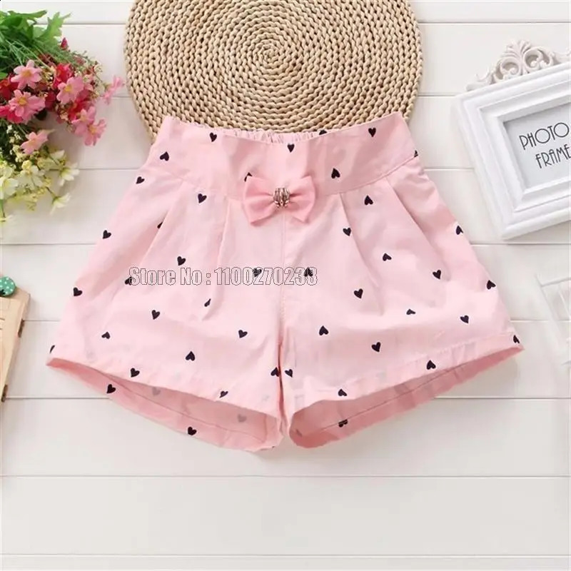 Kids Summer Bow Princess Shorts Fashion Girls Children Pants Flower Girls Clothing 250319