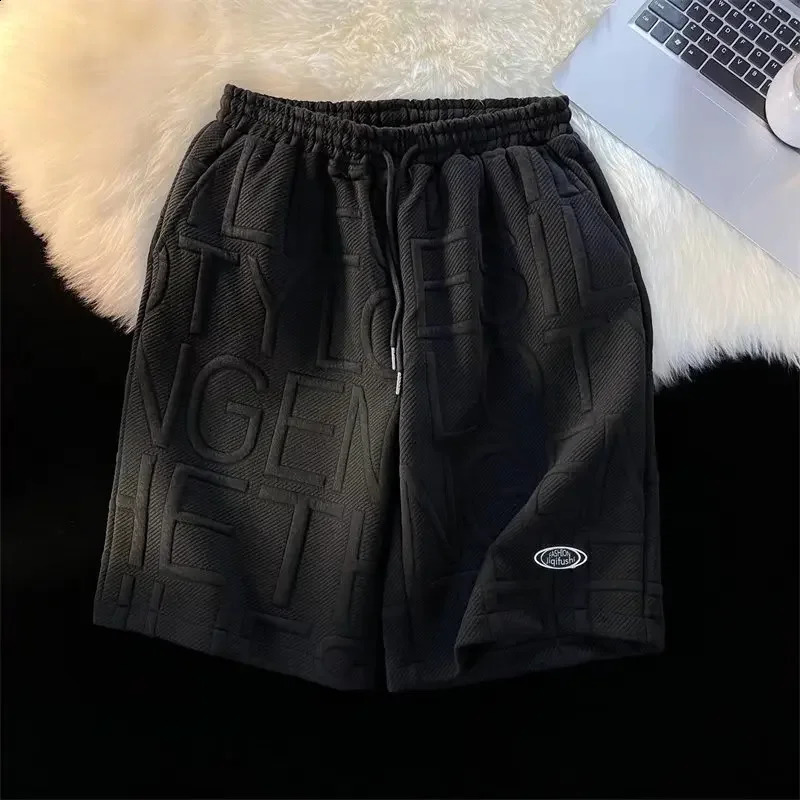 Mens shorts for summer running casual jogging and sports Letter printed mens loose dry beach 250312