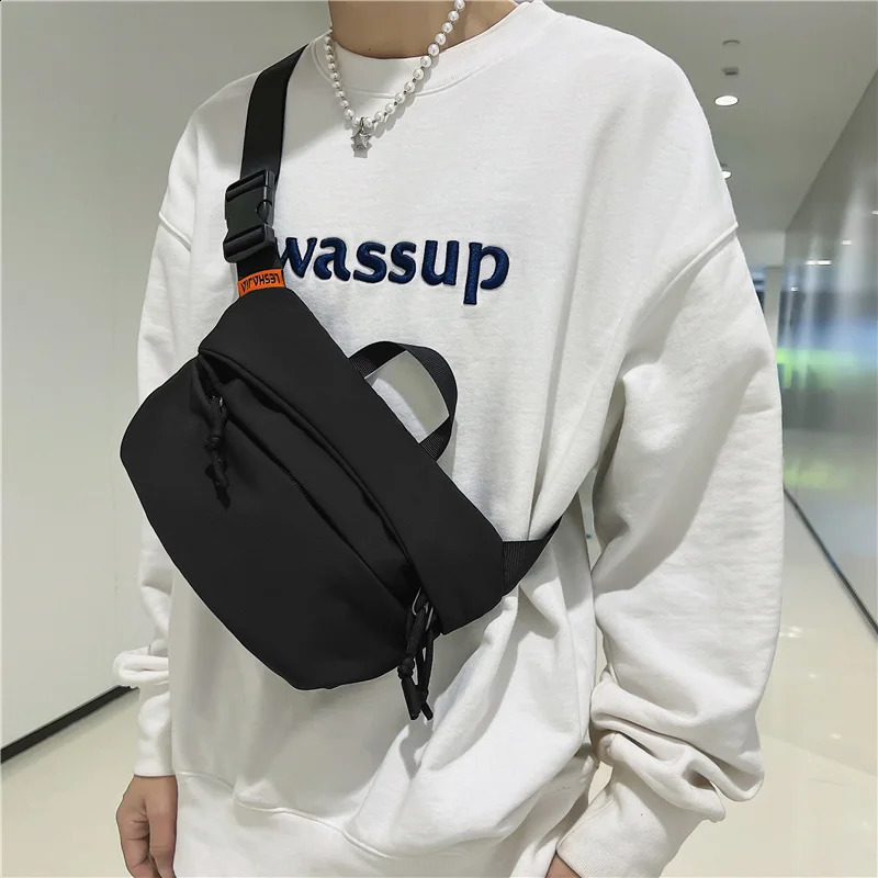 Fashion Waist Bag Unisex Street Hip-hop Fanny Pack Chest Pack High Quality Nylon Belt Bag Female er Shoulder Bags 250314