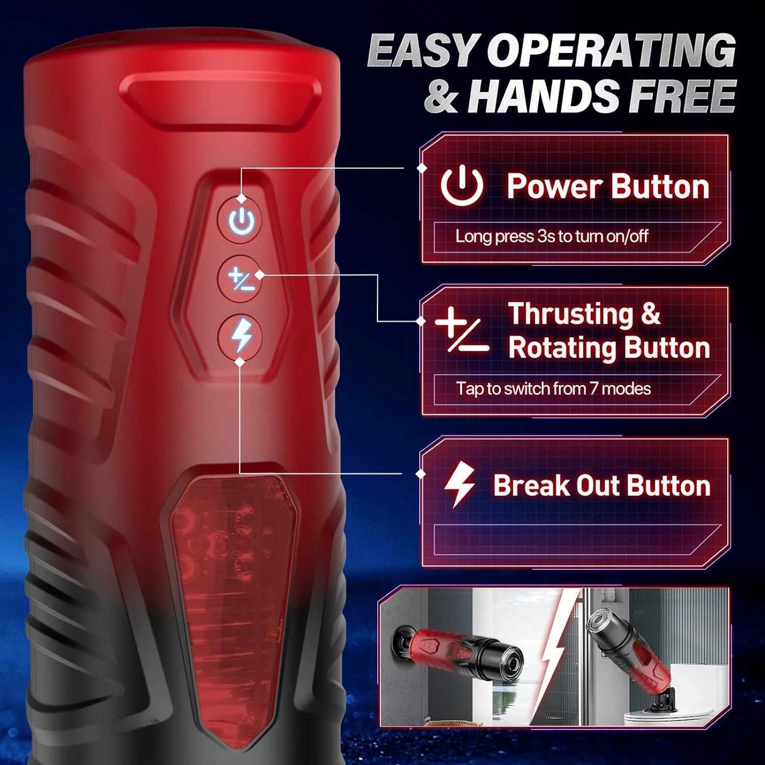 Automatic male masturbator with 7 extractors and vibrator functions pocket cat masturbator pocket cat male vibrator penis pumpXJ250319