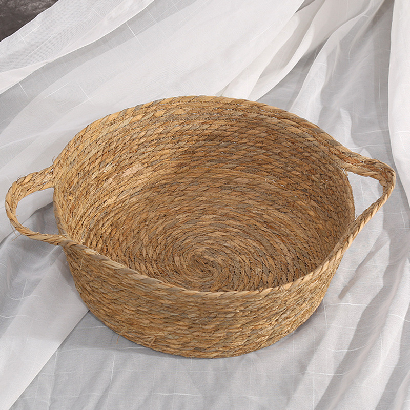 Cat Beds Furniture Pure Manual Rattan Woven Nest Four Seasons General Dandelion Cool Bed Scratch Board Pet Products - view 4