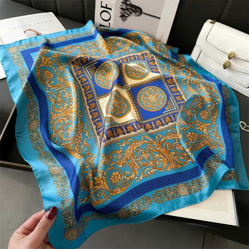 Luxury Temperature 70X70cm Square Scarf Silk Printed Scarf Kerchief Popar Silk Scarf Belt Set Scarf Tie Neck Bag X250319