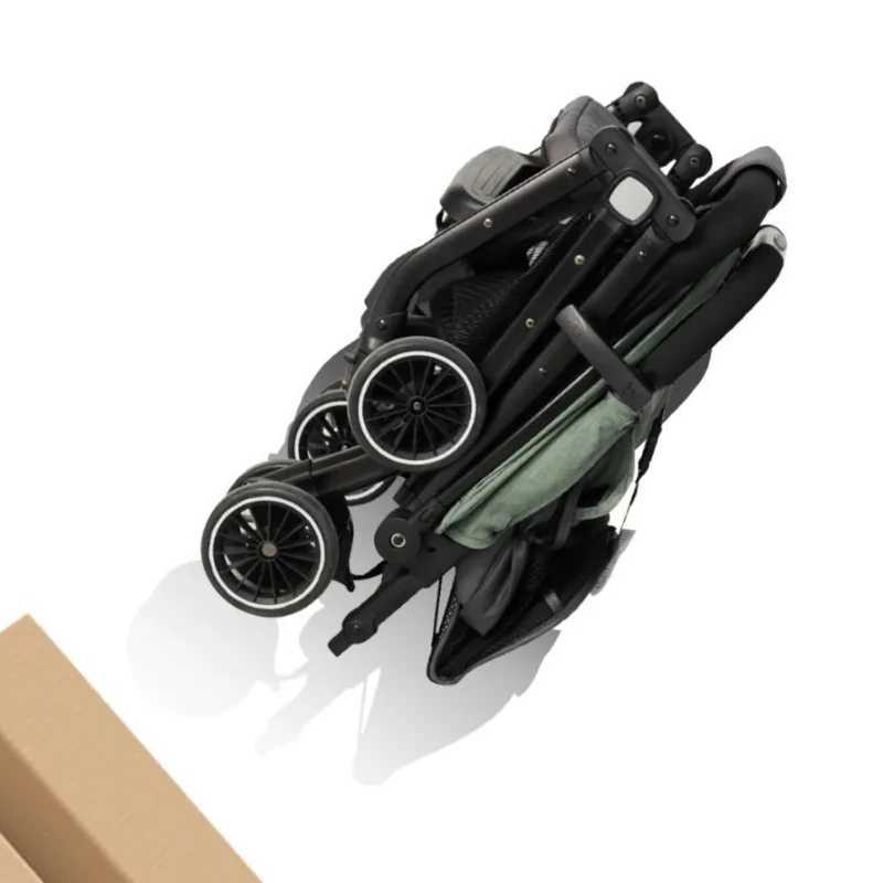 Portable folding baby stroller multifunctional childrens stroller detachable and washable lightweight four-wheel baby stroller Z250319