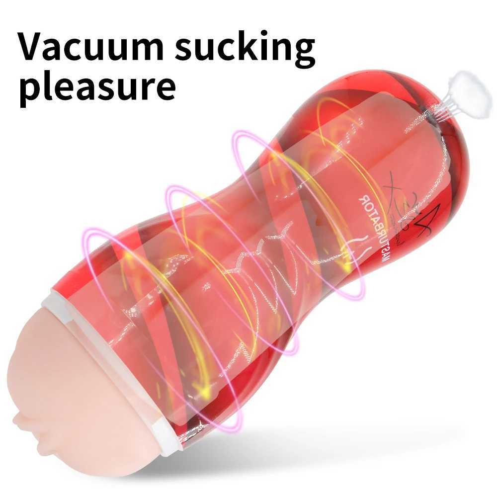 Male sucking masturbation cup soft cat tight vagina adult oral sex endurance training vacuum pocket cup sex toyXJ250319