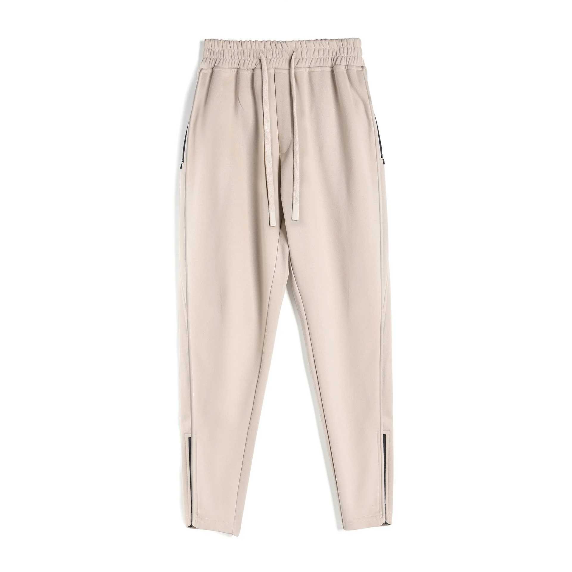 Mens Clothing Sport Casual Zipper Baggy Pants Cotton Long Trousers Outdoor Gym Fitness Workout Jogging Sweatpants Trackpants X250319