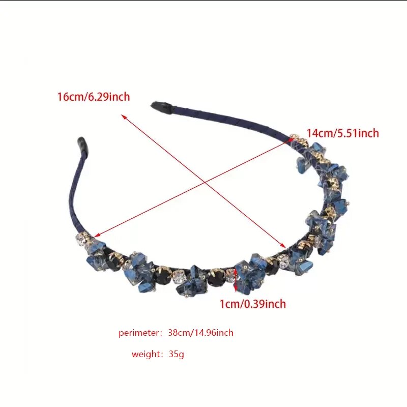 Artisanal Luxury Crystal Headpiece for Ladies Versatile Accessory for Special Occasions and Casual Outfits