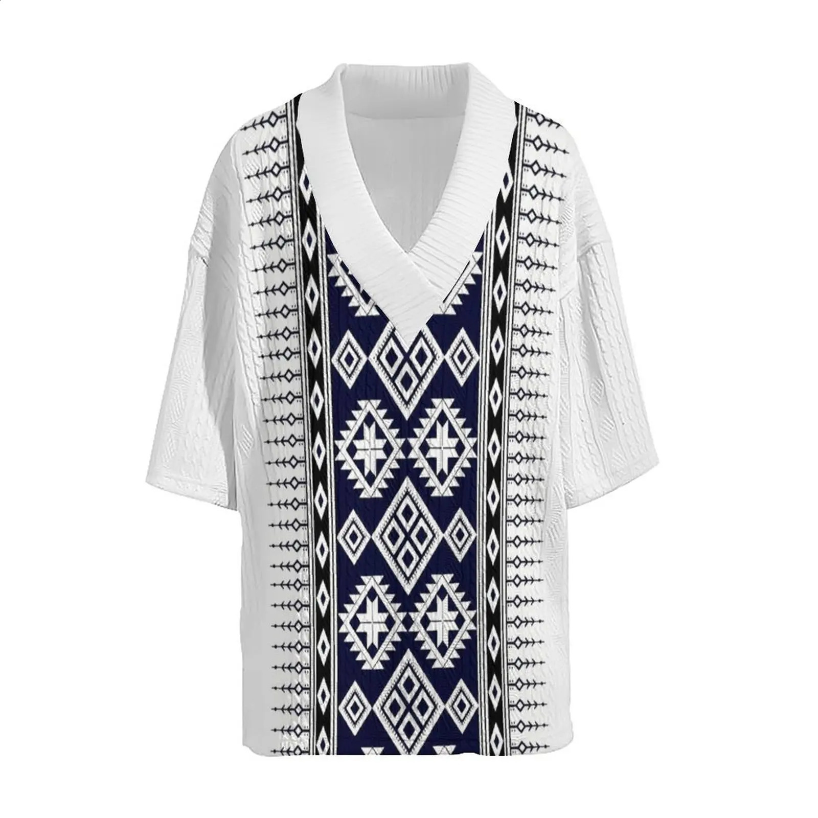 summer mens loose casual sportswear highquality jacquard Vneck short sleeved twopiece clothing 250318