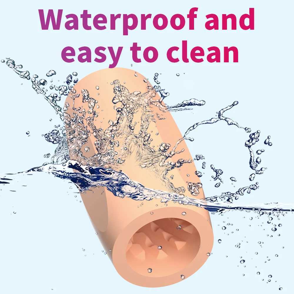 Soft Male Masturbation Cup Vaginal Portable Masturbator Stimulating Penis Massager Male Glans Sports Oral Sex Toy Male Adult ProductsXJ250319