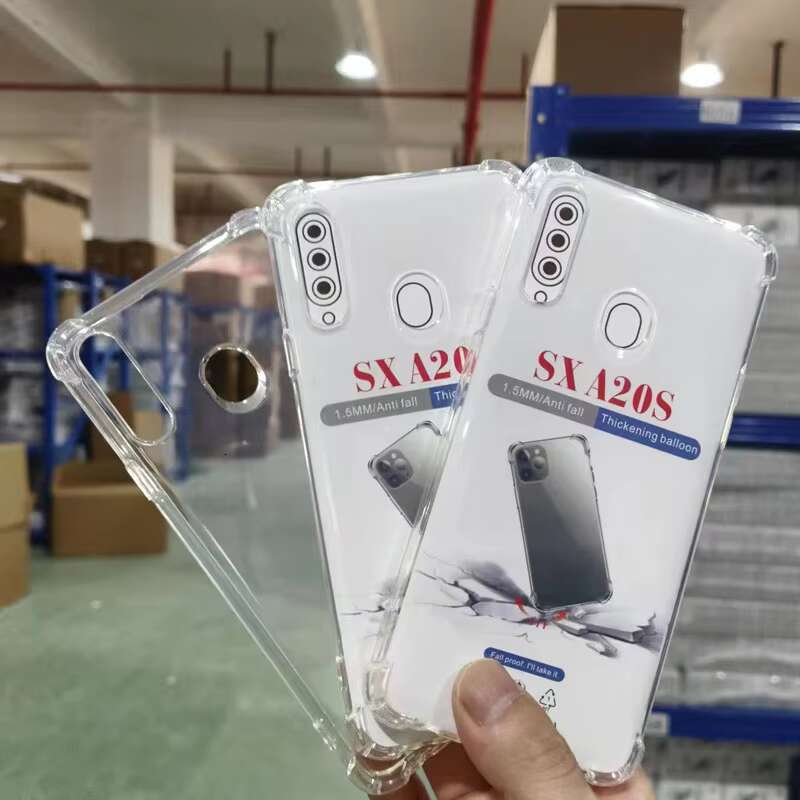 Anti-fall Shell for Samsung A20-A30 Series Mobile Phone Case-Transparent Soft TPU Back Cover with Shockproof Feature