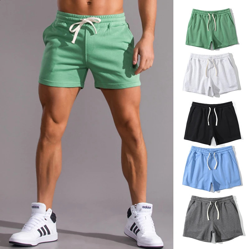 Summer Casual Shorts Men Breathable 100% Cotton Beach Shorts Comfortable Fitness Basketball Sports Short Pants Male Bermudas 250317