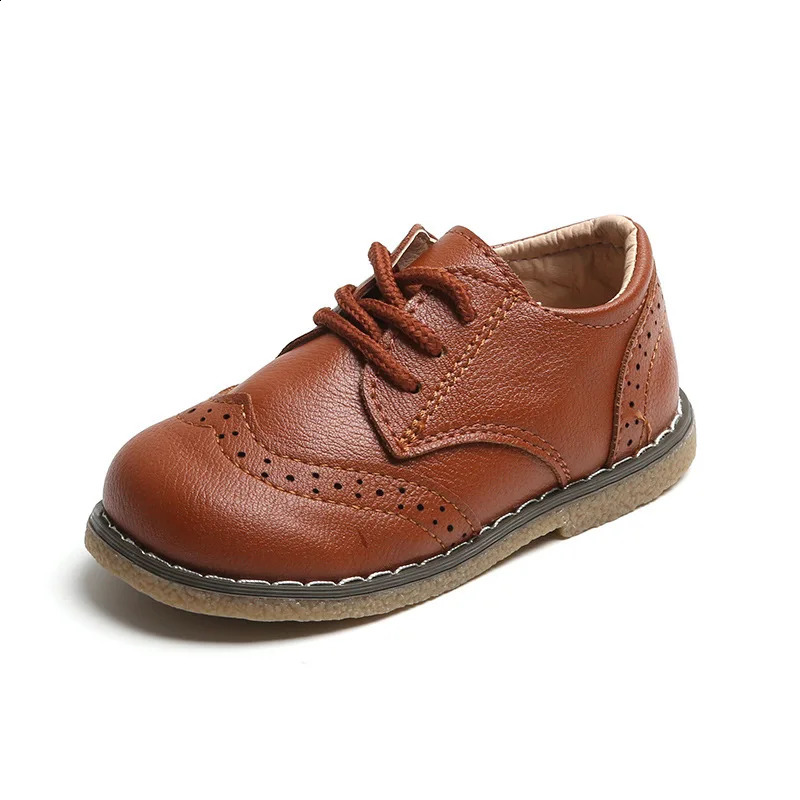 Boys and girls Loafers fashionable childrens sports board shoes comfortable leather 250319