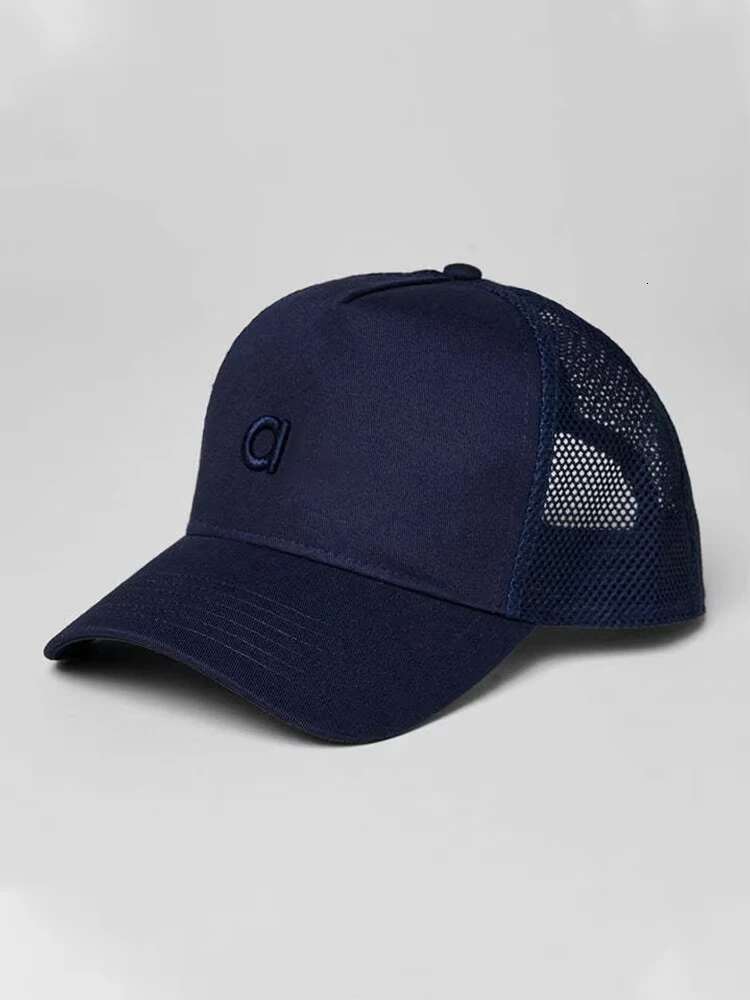 New LO District Trucker Off-Duty Embroidered Sun Breathable Adjustable Ideal Casual Hat Unisex Baseball Cap