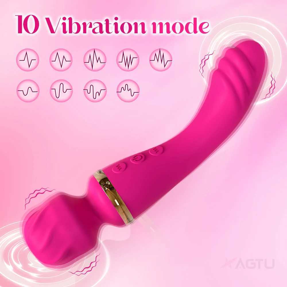 2 Motors AV vibrator female G-spot clitoral stimulator USB charging vaginal massager female sex toy adult product W250319