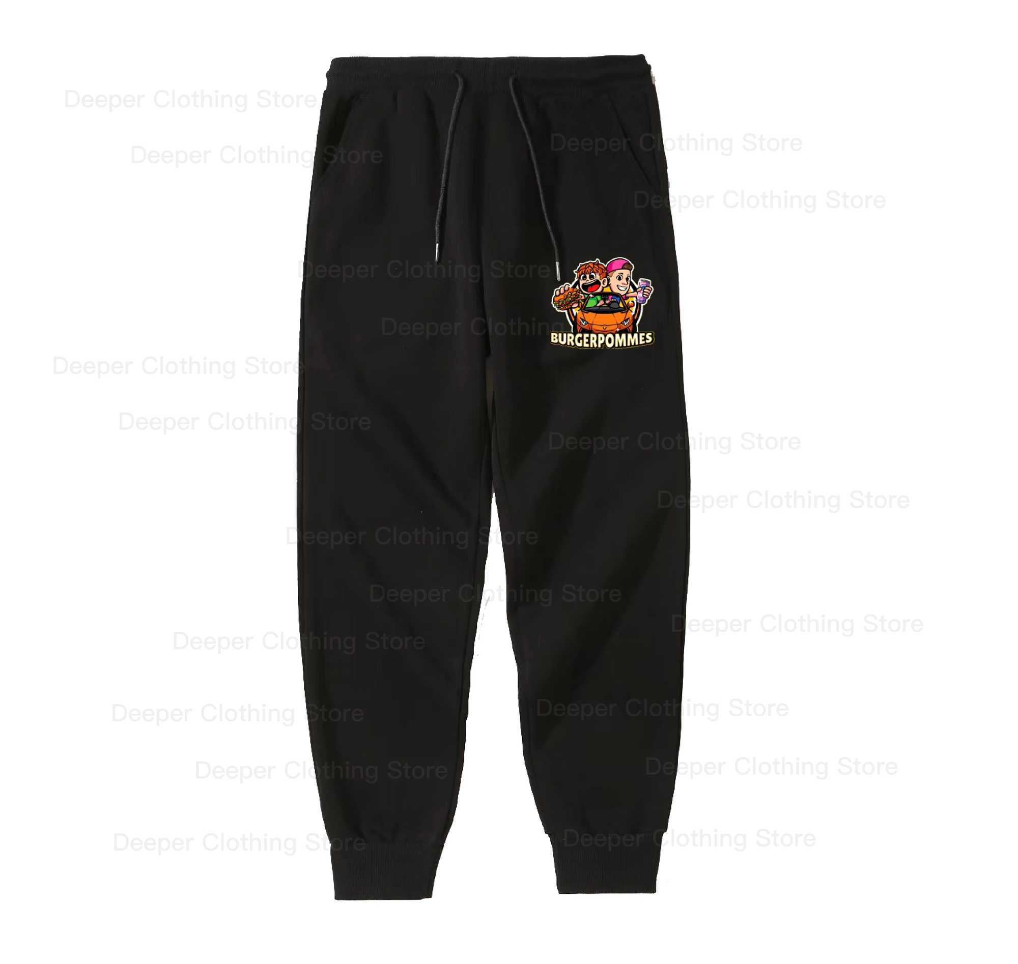 Burgerpommes icrimax Sports pants Men/Women Harajuku Kawaii Sweatpants Y2k Unisex Anime Cartoon kids boy Fashion Casual pants X250319