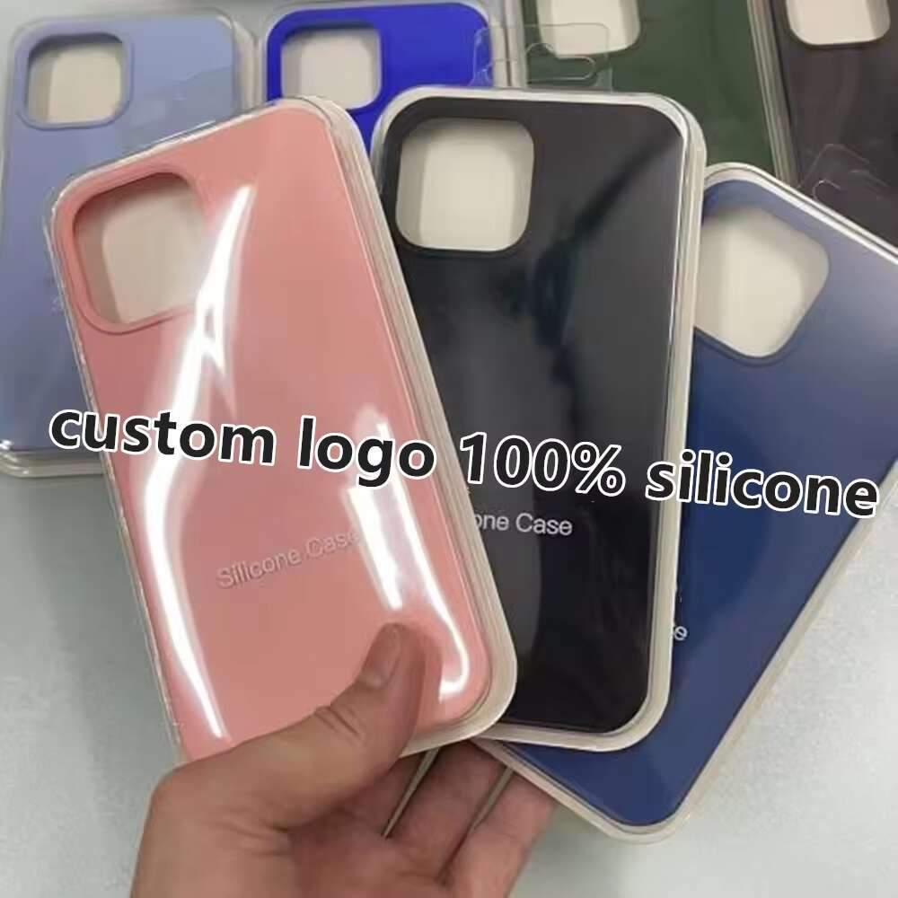 For samsung iphone 13 14 15 16 Pro Max With Original Liquid Silicone Cell Phone Case