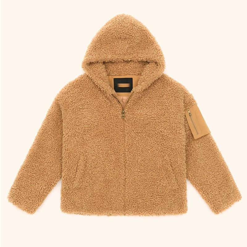 Winter SMFK Explorer Outdoor Fur Tang Yixin Same Style Lamb Wool Warm Hoodie Thick Coat Top