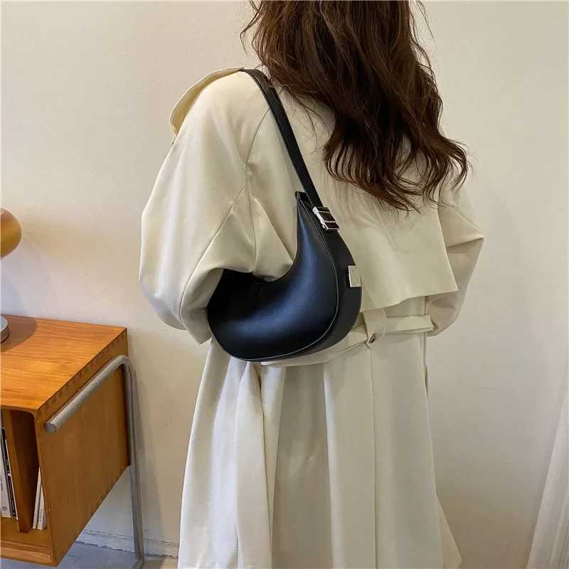 Fashion Luxury Design PU Leather Hobo Shoder Bag Wen Small Clutch Handbag Purse Fem Underarm Bag Travel Totes Z250318