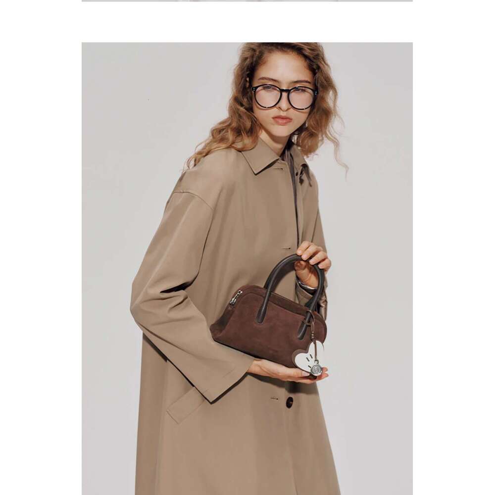 Original Suede New Handbags Commuter Women's Shoulder Crossbody Boston Handheld Bag