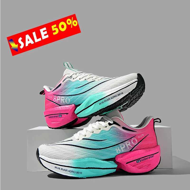 New 2025 Marathon Air Cushion Mens Running Shoes Breathable and Lightweight Womens Comfortable Running Shoes Z250319