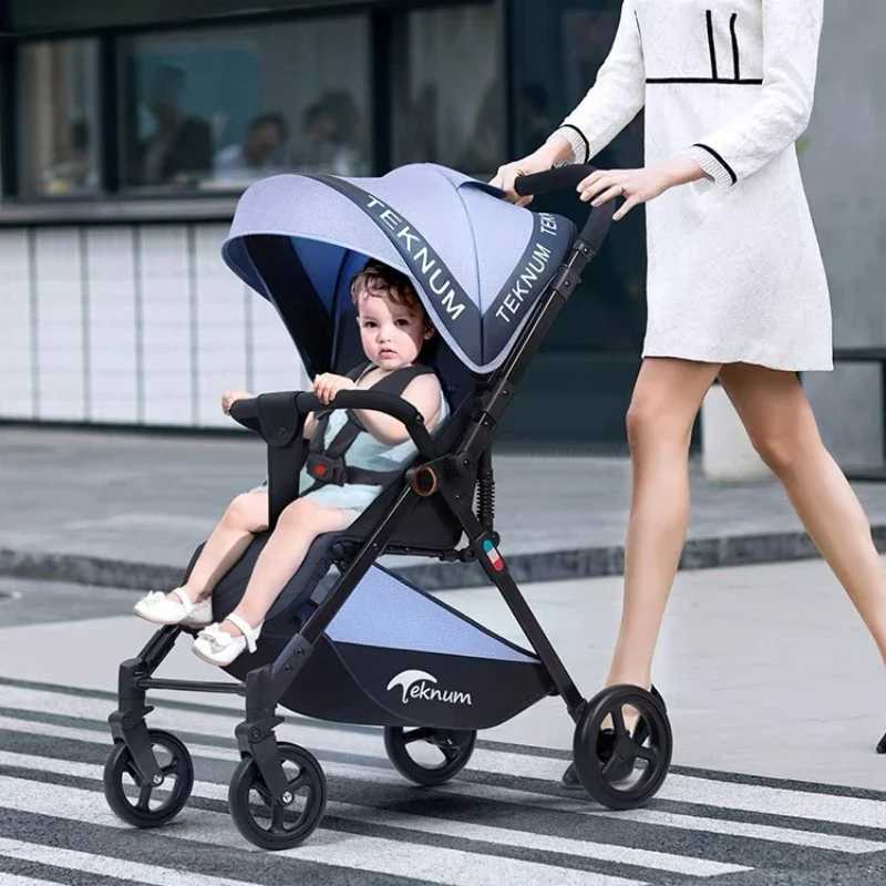 Sitting and tilting stroller portable folding umbrella stroller lightweight baby stroller shock-absorbing stroller Z250319