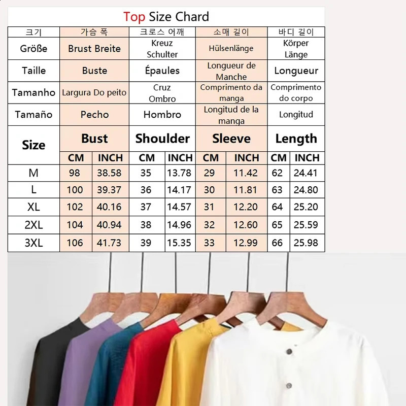 Women In Clothes Cotton Linen Simple Casual Loose Short Sleeve Oneck Allmatch Shirt And Blouse Single Breasted SolidTop 250319