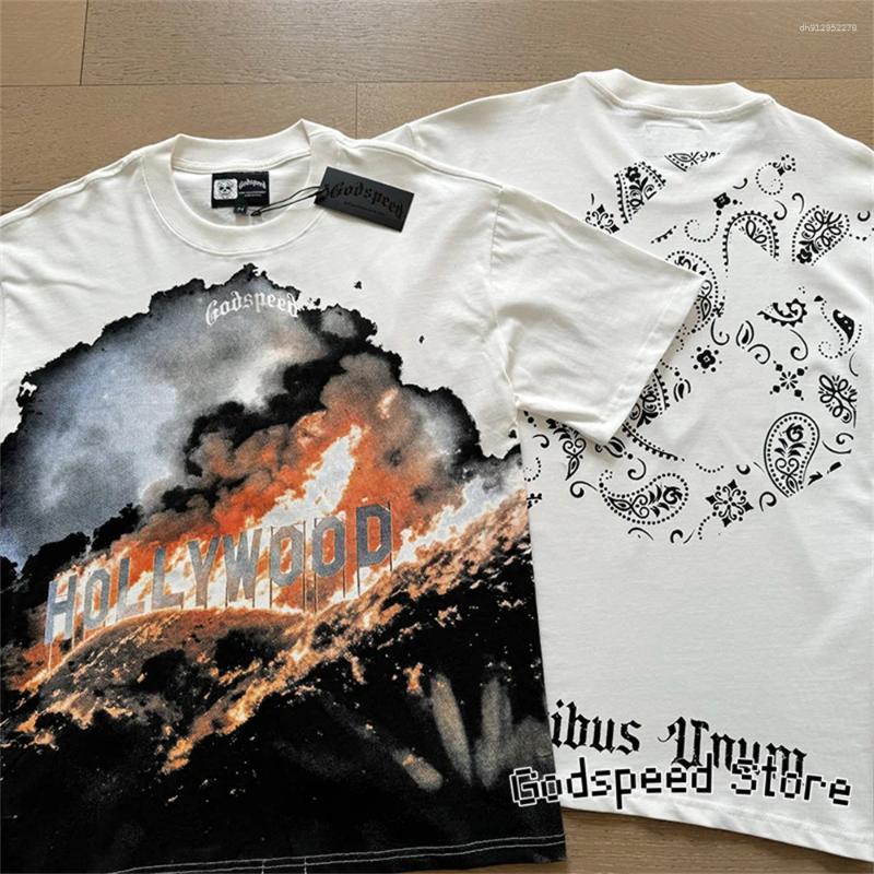Men's T Shirts 25SS Short-sleeved T-shirt Personality Skull Print Streetwear Loose Casual Men Couple Hip Hop Tee Top