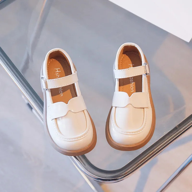 Baby Girl PU Shoes Wedding Party Daily Lolita Fashion Kids Flats Sweet Princess School Loafer 2335 Footwear 250319