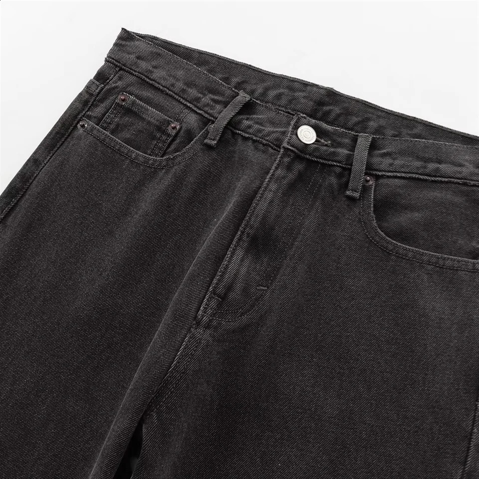 PB ZA Autumn Womens Loose and Weight Loss Casual High Waist Straight Leg Jeans 250317