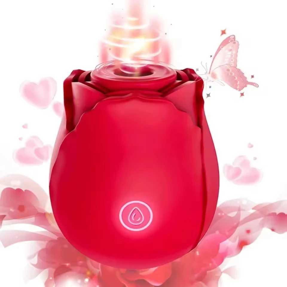 10 speed rose vibrator G-Spot fake penis powerful vaginal clitoris suction female sex toy powerful vacuum vibrator massager W250319