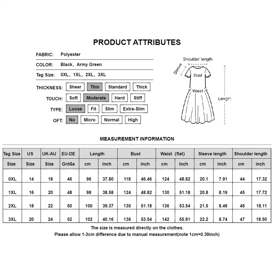 Plus size womens dress 2024 summer plus short sleeved casual slim fit oversized 250319