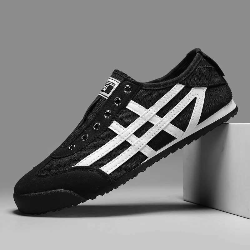Classic Canvas Men Casual Sport Shoes Fashion Male Breathable Walking Sneakers Lightweight Slip on Men Tennis Shoes Couple Flats Z250319