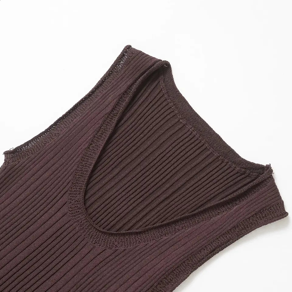 TRAFSHE Spring Women Top Y2k Vest Solid ONeck Sleeveless Knitted Tanks Camis Woman Clothing Summer Female Tops 2893022 250319