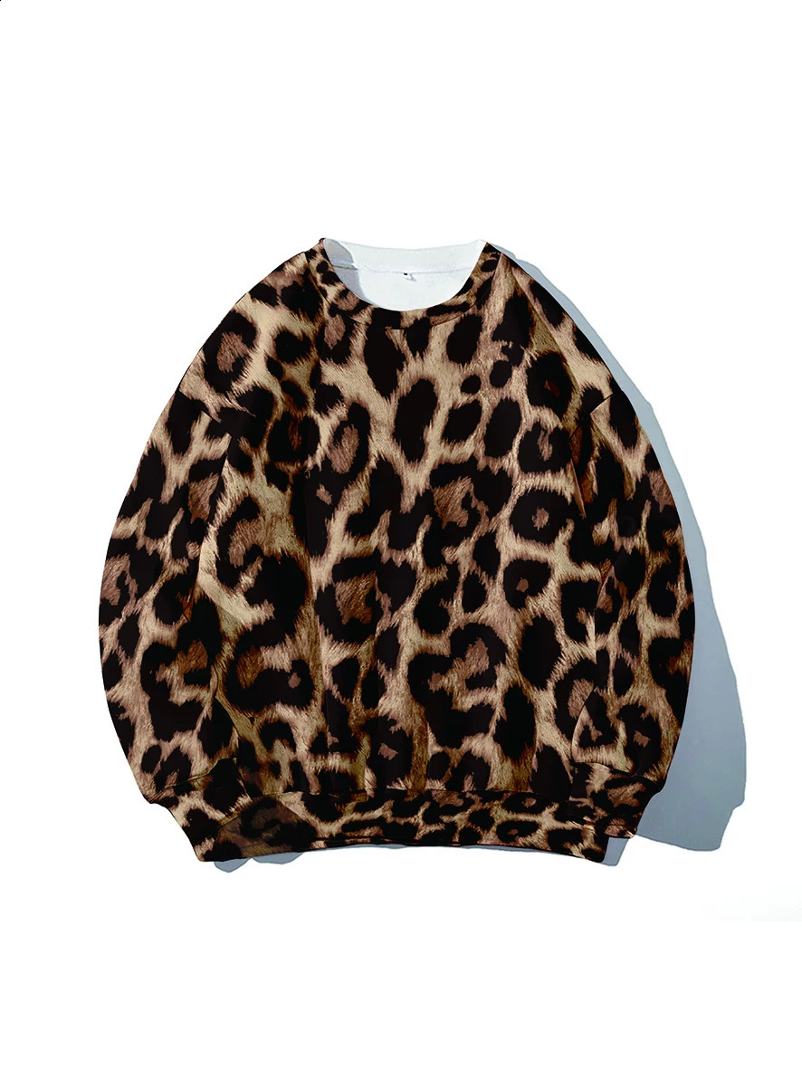 Casual womens shoulder sweatshirt 3D digital printed round neck casual and fashionable hooded 250317