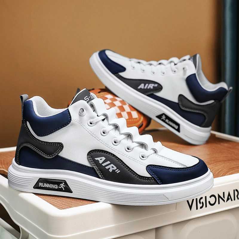 New High-top Mens Casual Shoes Four Seasons Fashion Trend Lace-up Mens Shoes Outdoor Running Sports Mens Casual Sports Shoes Z250319