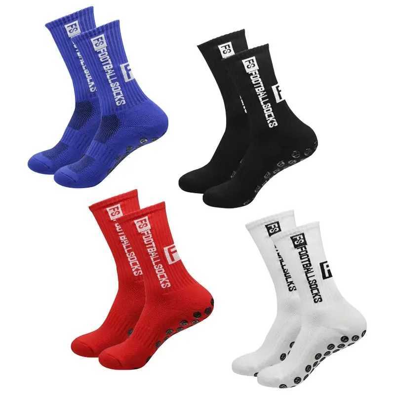 4 Pairs Soccer Socks Sports Grip Socks Anti-slip Basketball Socks Spot Rubber Anti-slip Cotton Soccer Socks X250319