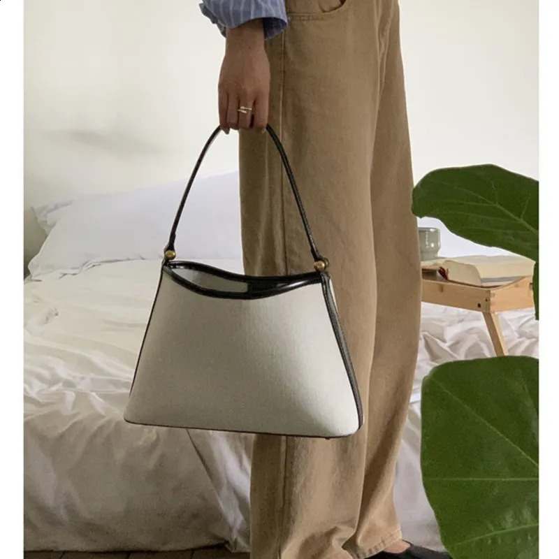JIAERDI Retro Canvas Bucket Bag for Womens Elegant Street Casual Underwear Bag for Womens Retro Y2k Handbag 250317