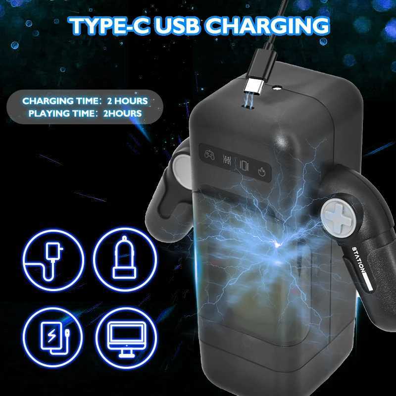 HESEKS automatic stimulation vibration heated masturbation suitable for real vaginal oral sex in menXJ250319