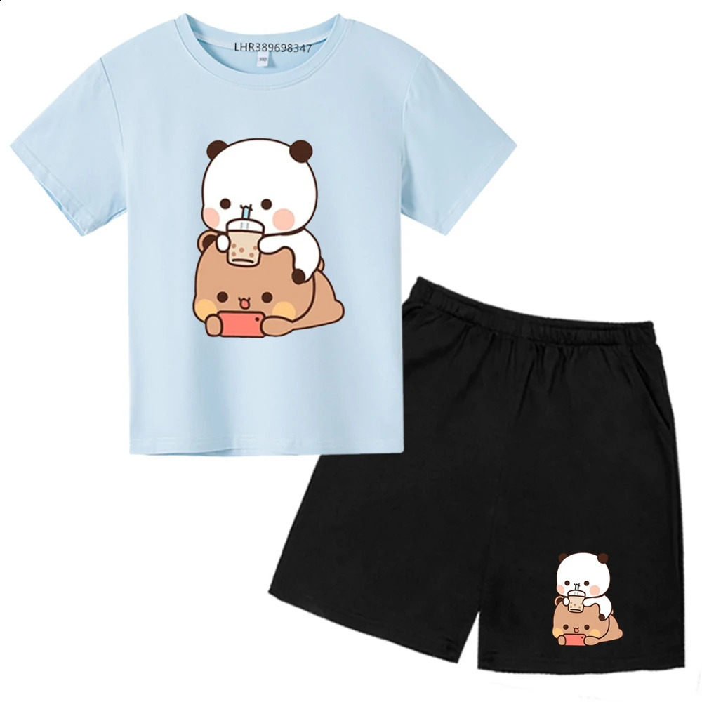 Summer children T-shirt Anime printing Leisure 2-12 Year Suitable for Boys Girls Tee suit Round Neck Tops Kid Short Sleeve 250319