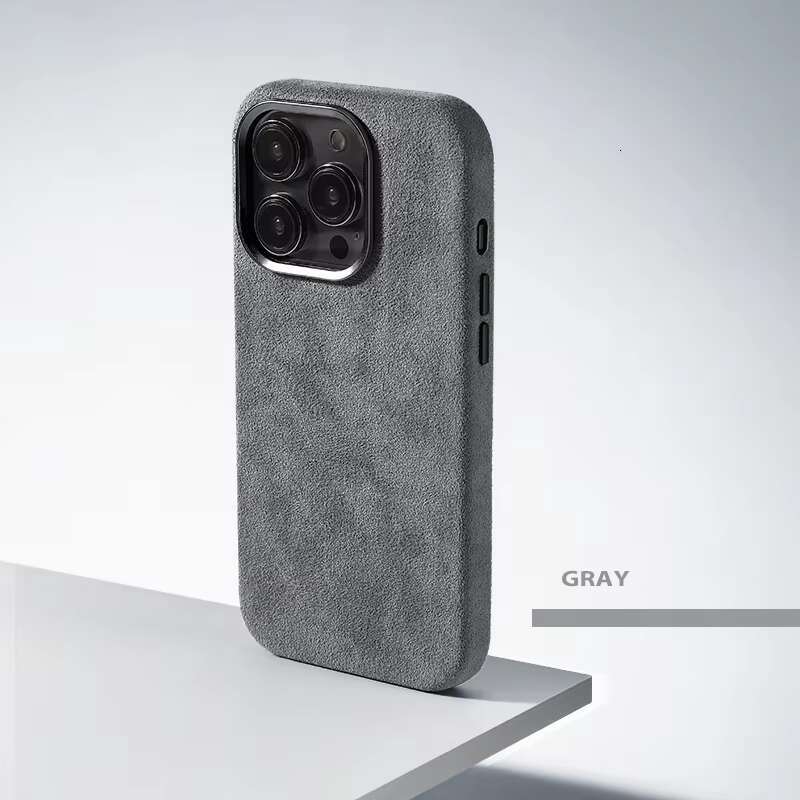 Best Quality Custom Leather Cell Mobile with Strong Magnetic iphone 16 Pro Max for alcantara Phone case