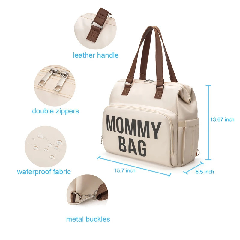 PANGDUBE 3pcs/set Mom Bag Large Capacity Diaper Bag Handbag Backpack for Father Baby Nappy Bag Maternity Bags Dad Backpack 250319