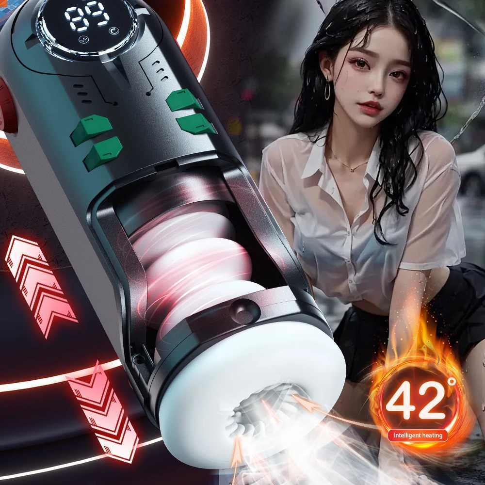 Male Masturbation Cup Telescopic Hot Sucking Pocket Cat Oral Sex Machine Toy Adult ProductsXJ250319