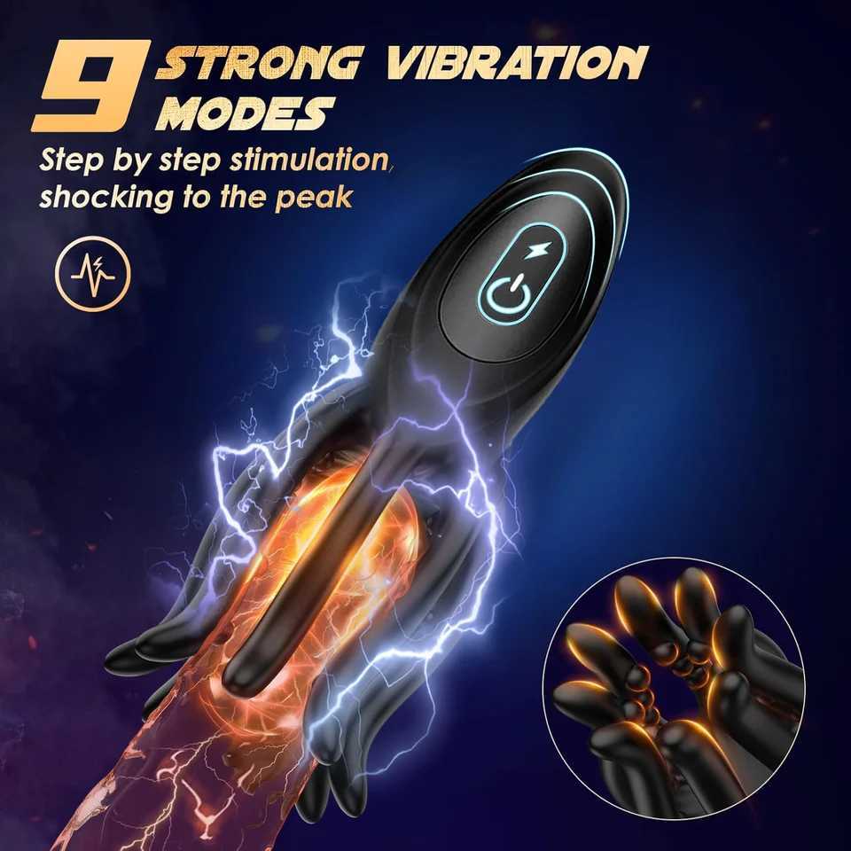 Male Masturbator Tactile Shape Penile Vibrator 360 Packaging Prostate Massager Handheld Adult Sex ToyXJ250319