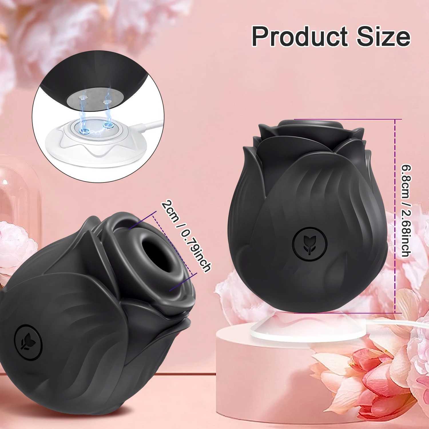 Clitoral Sucking Vibrator Rose- 10 Intense Suction Modes G-spot Stimulator Vaginal Pussy Massager Adults Sex Toy for Women W250319